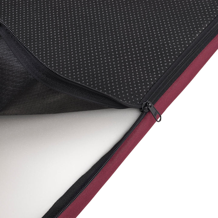 Saltea pentru caini si pisici Vigo Checked, 80 x 60 x 5 cm, visiniu - negru