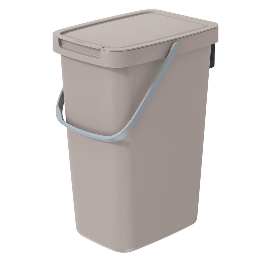Cos de gunoi Keden Systema Q, 26x19.7x37.5 cm, 12 L, maro deschis