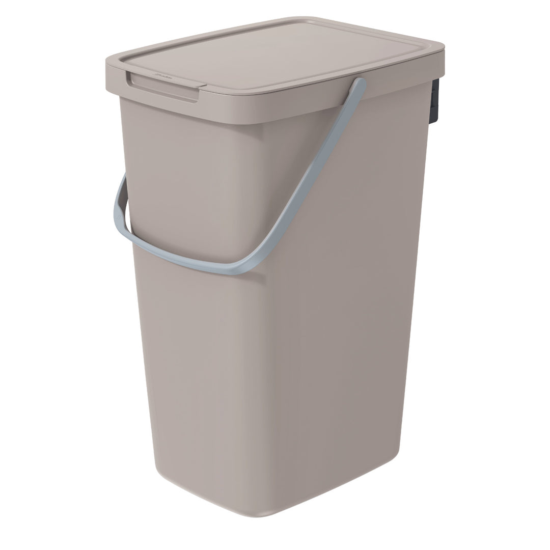 Cos de gunoi Prosperplast Systema Q, 20 L, maro deschis
