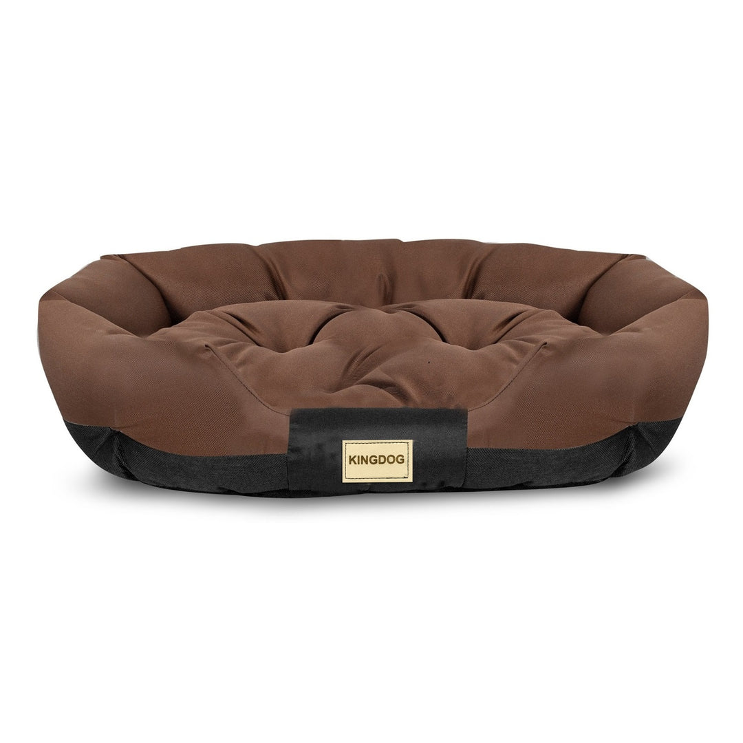 Pat pentru caini Aio Factory Prestige 130 x 105 cm, maro, impermeabil