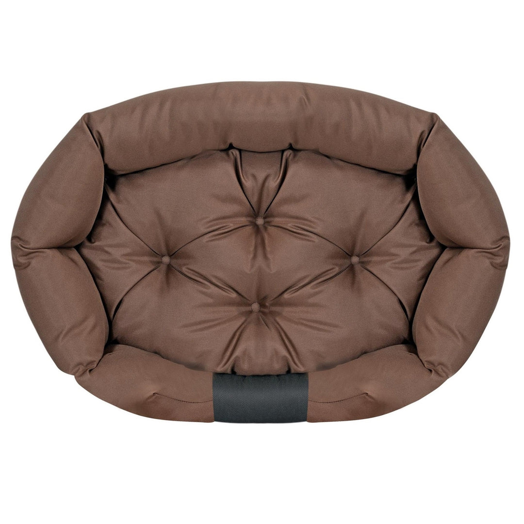 Pat pentru caini Aio Factory Prestige 130 x 105 cm, maro, impermeabil