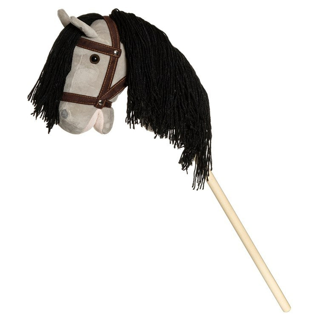 Unicorn de plus pe bat, 00 cm, bej cu elemente maro