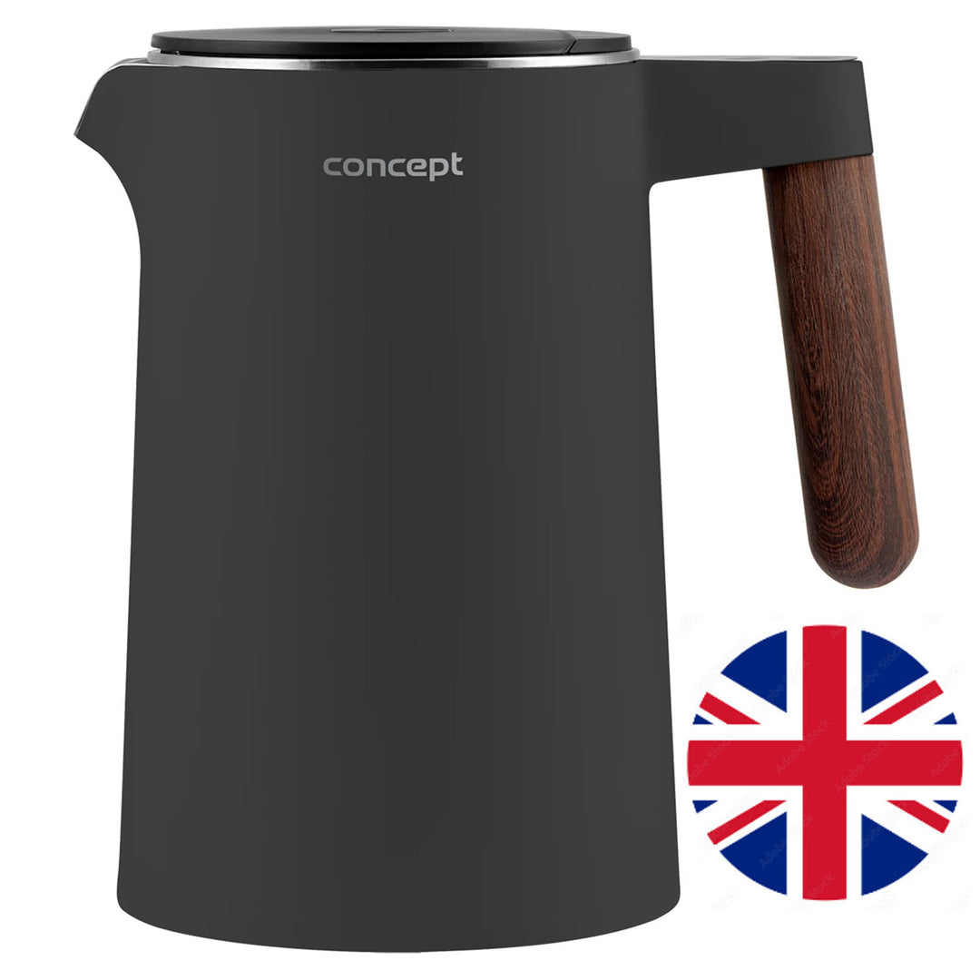 Concept Norwood RK3305 Ceainic din oțel inoxidabil cu control al temperaturii și menținere la cald 1.5L 1850-2200W Dark Grey