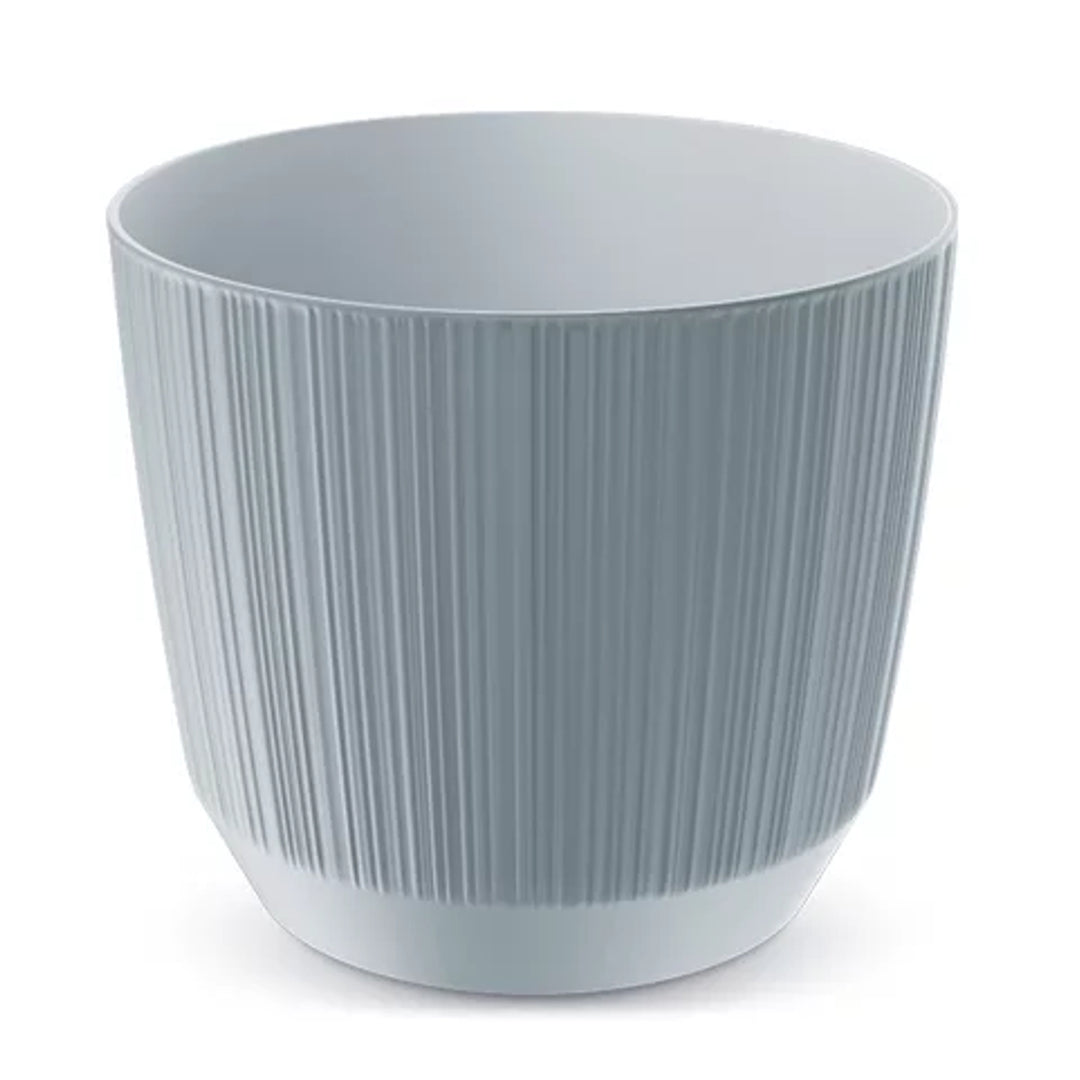Ghiveci de flori Prosperplast, diametru 88 mm, gri deschis, DRF90-443U