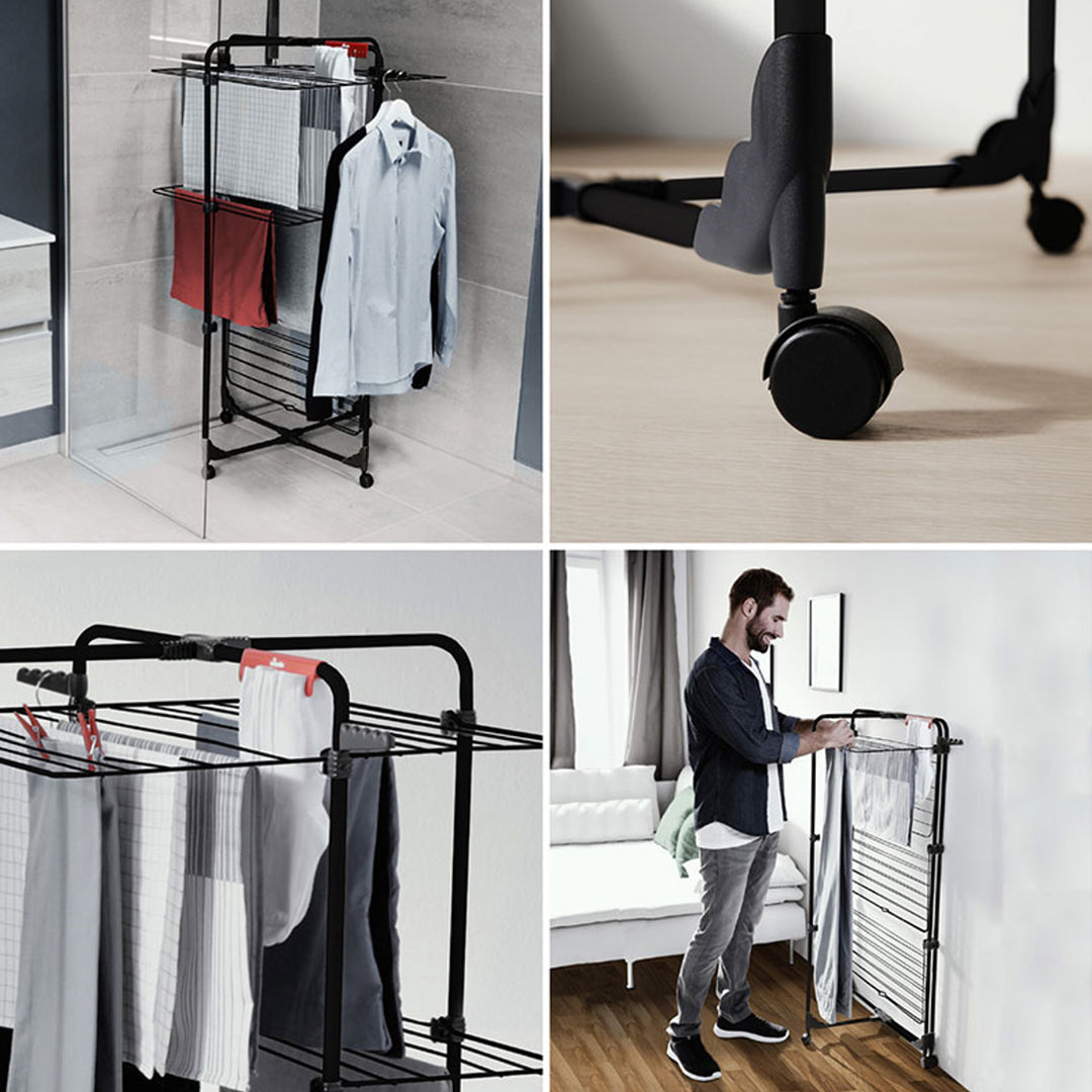 Uscător de rufe Vileda, vertical, suprafață de uscare 30m, Mixer 3 Ultimate