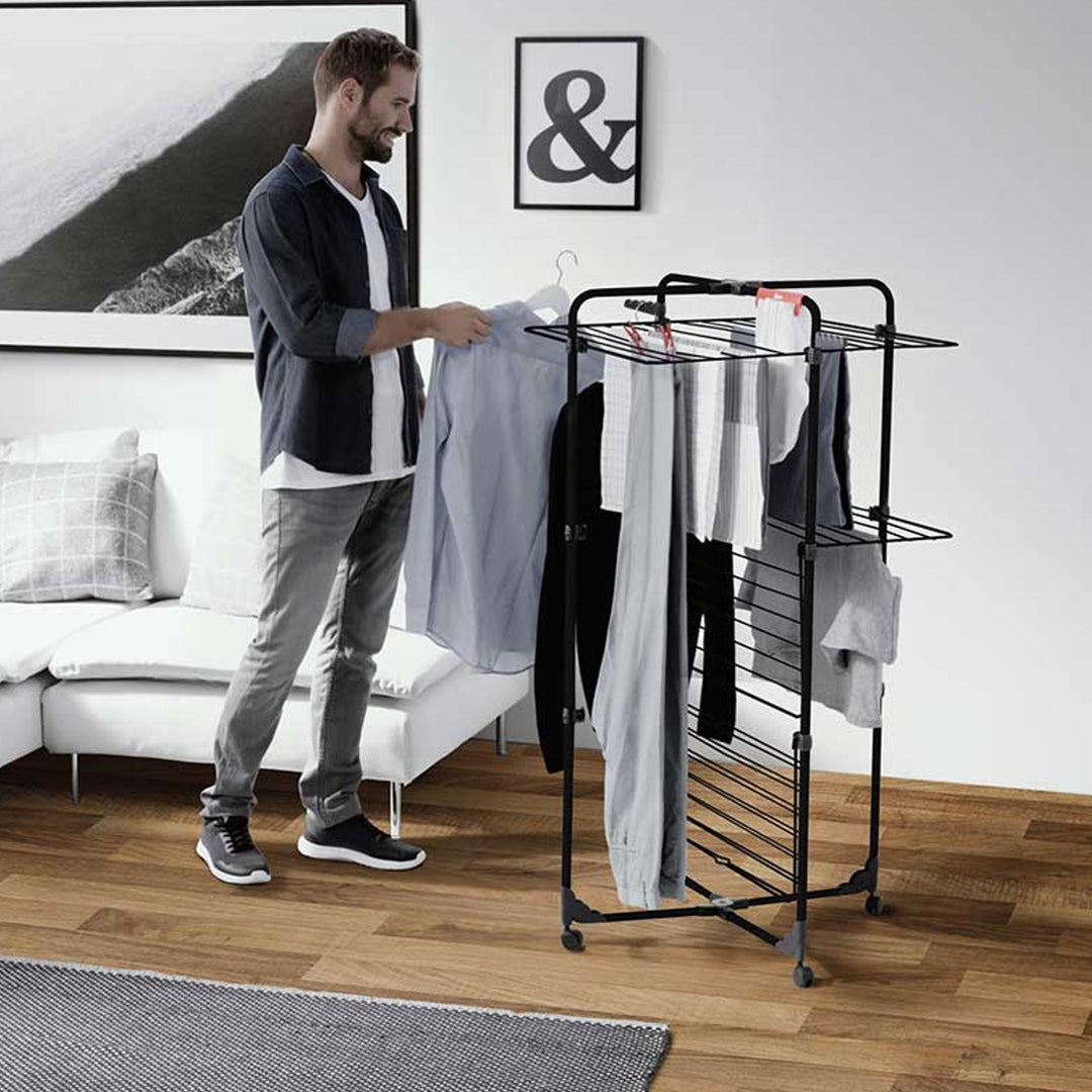 Uscător de rufe Vileda, vertical, suprafață de uscare 30m, Mixer 3 Ultimate