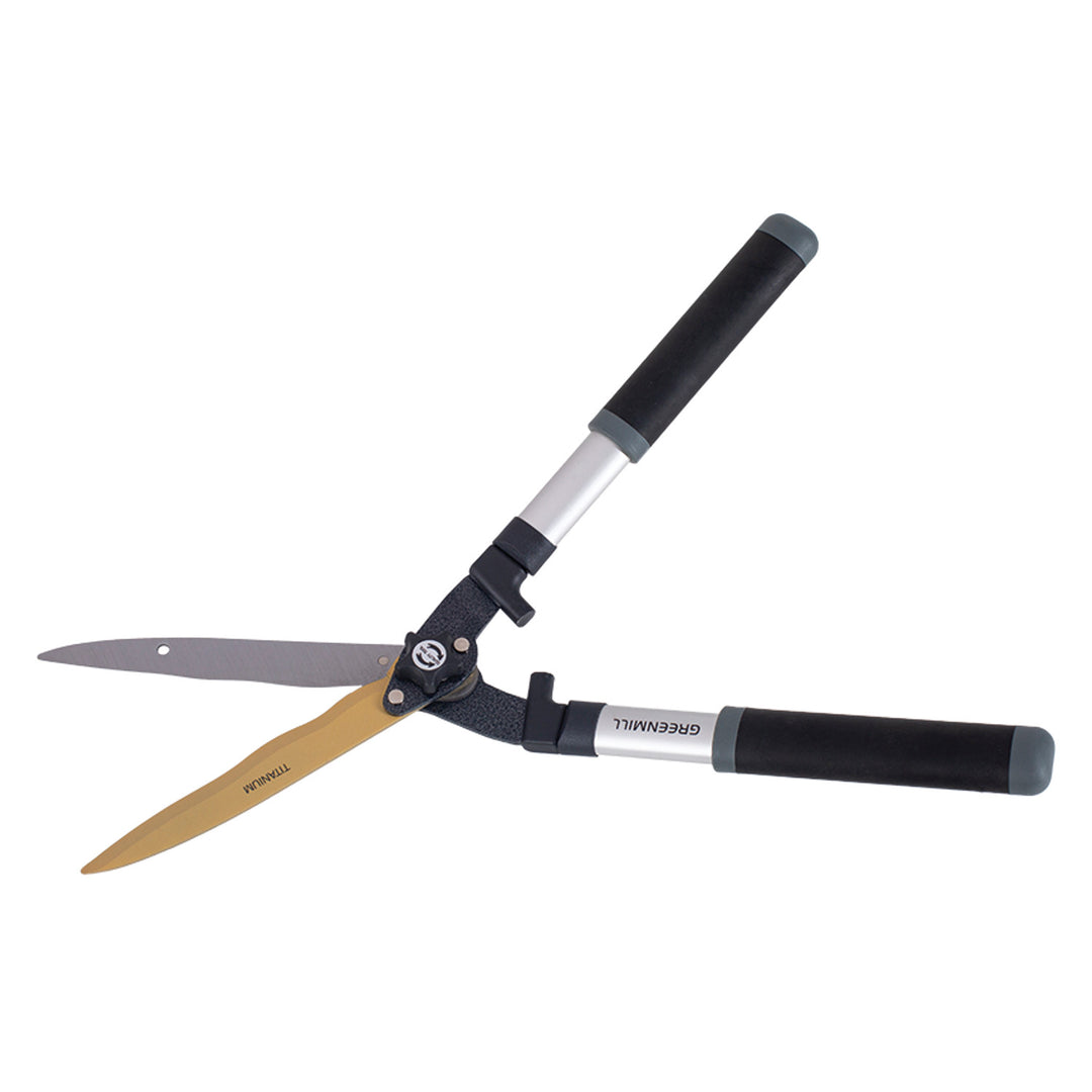 Foarfecă de tuns gard viu Greenmill, lamă ondulată, oțel călit, 23 cm, UP0085T