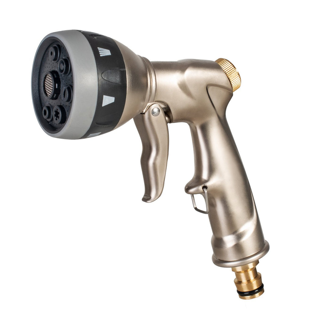 Aspersor Cellfast, în formă de pistol, cu 7 funcții, alamă, BRASS