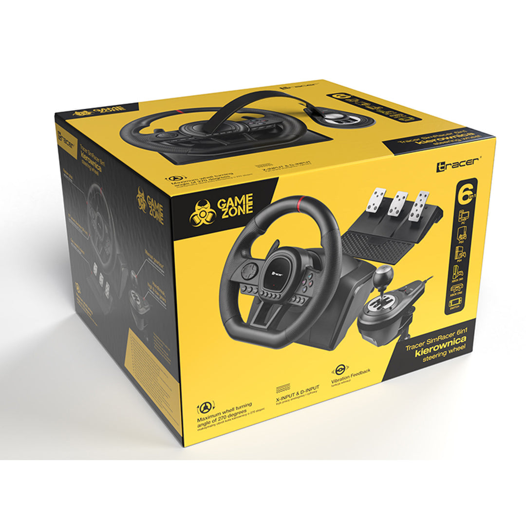 Volan, cutie de viteze, pedale, pentru PC PS3 PS4 Xbox One Xbox360 Switch, Simracer