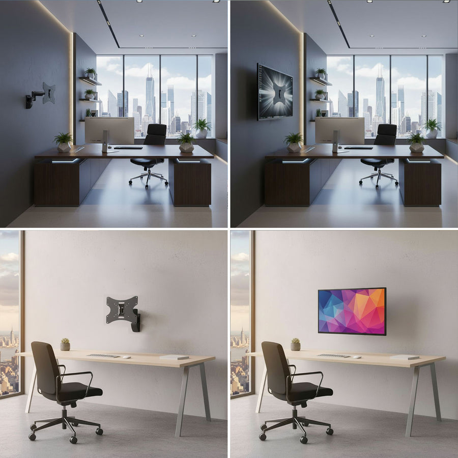 Suport TV de perete, brat reglabil, universal, LCD / LED, 23 - 42 inch, Negru