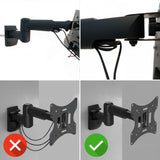 Suport TV de perete, brat reglabil, universal, LCD / LED, 23 - 42 inch, Negru