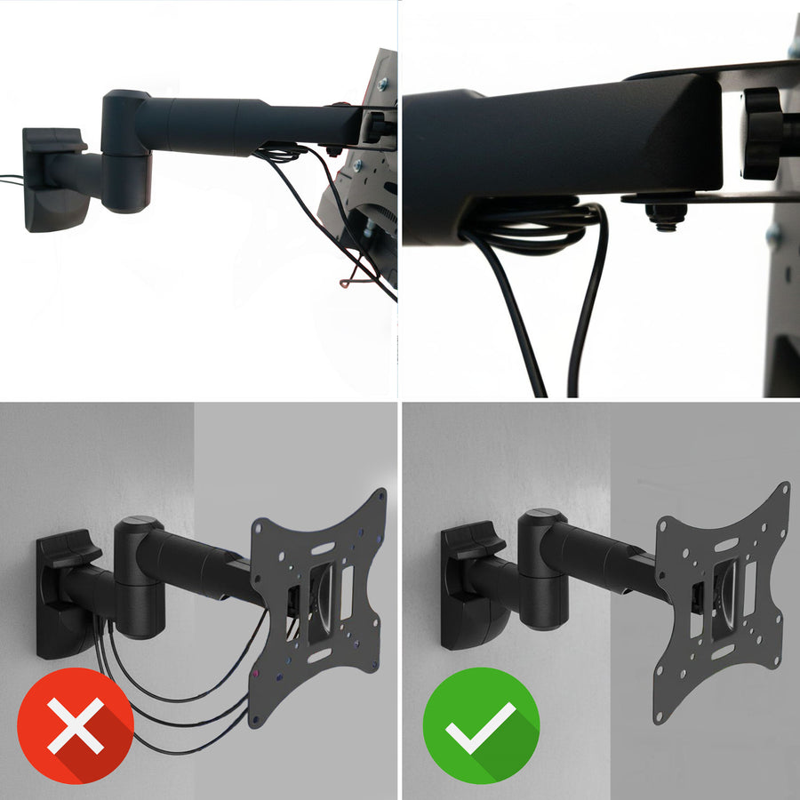 Suport TV de perete, brat reglabil, universal, LCD / LED, 23 - 42 inch, Negru