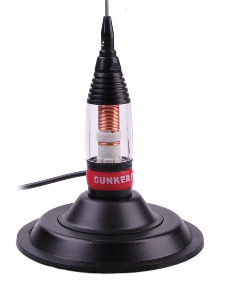 Sunker Elite CB Antena CB116 cu bobină de sticlă cu magnet de sticlă