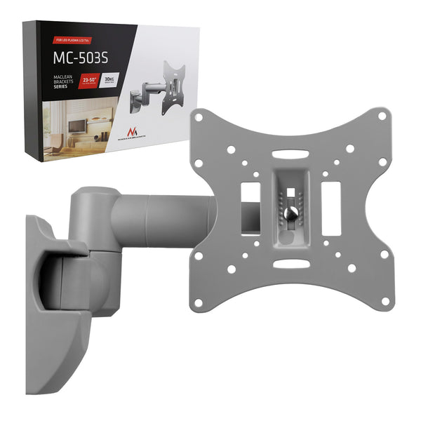 Suport Maclean pentru televizor sau monitor, universal, max. VESA 200x200, 23-50", 30 kg, argintiu, MC-503A S