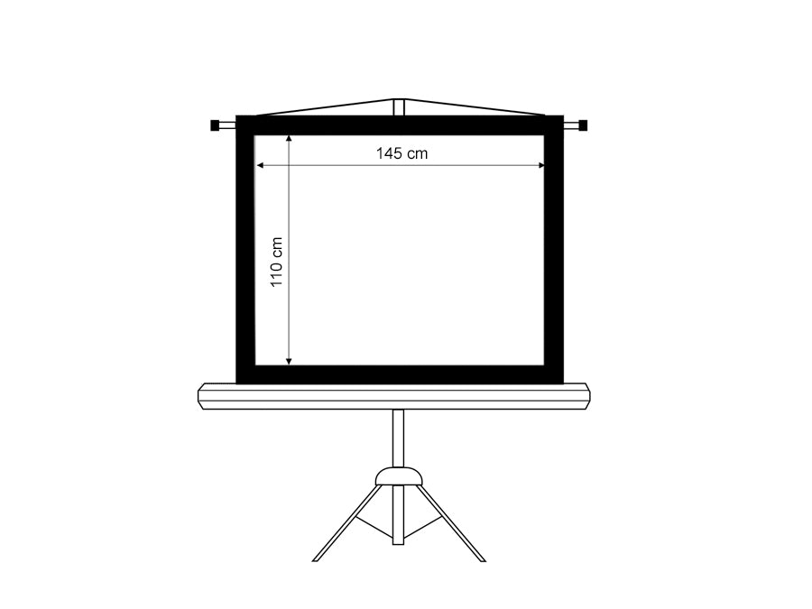Ecran de proiecție Maclean MC-536 pe suport, 72", 4:3, 145x110