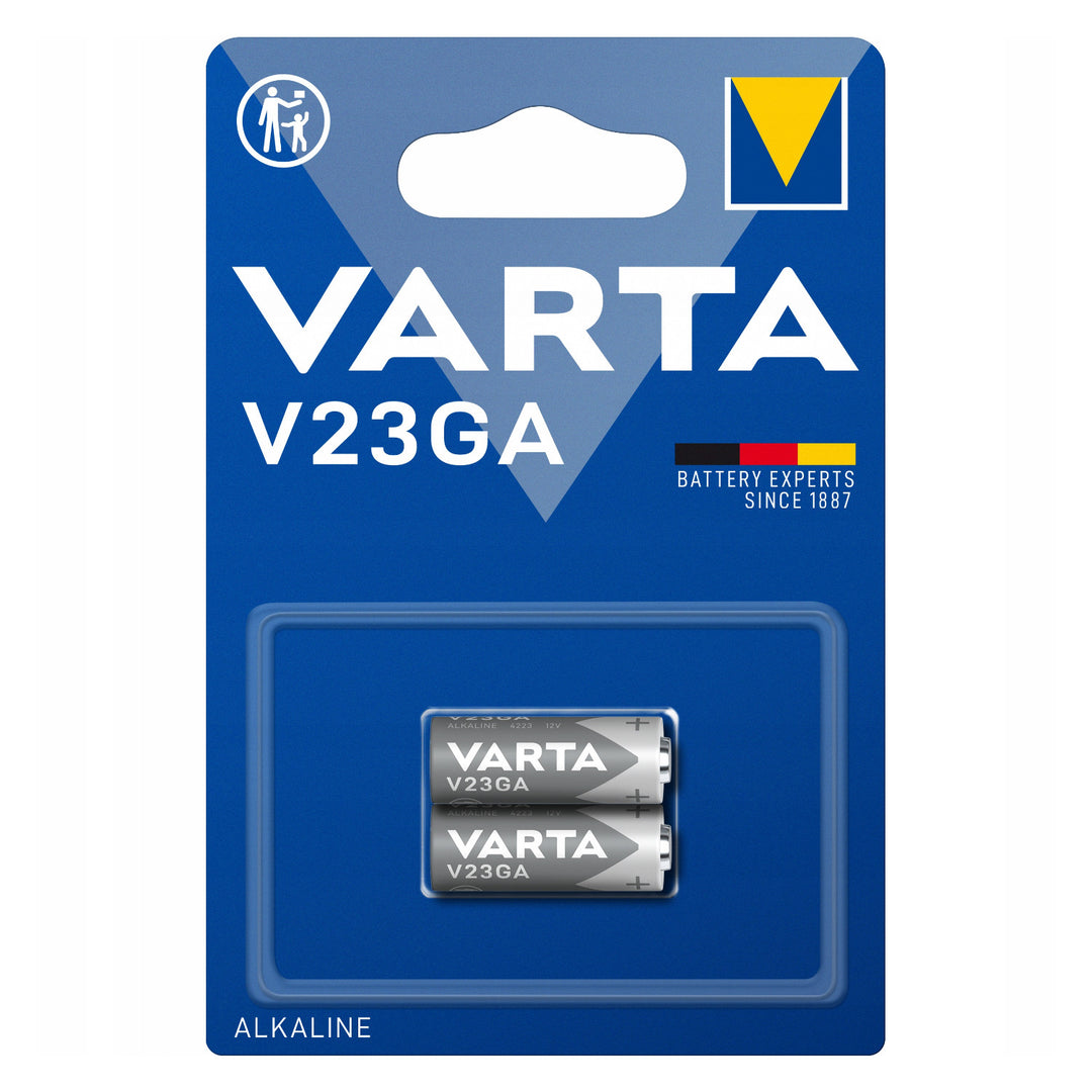 Baterie alcalină de 12 V Barta V23GA 23A pentru telecomenzi și alarme – 2 bucăți
