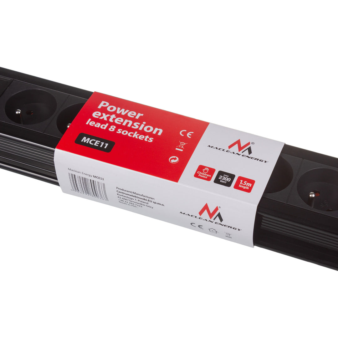 Bandă de alimentare 8 prize întrerupător iluminat protecție pentru copii