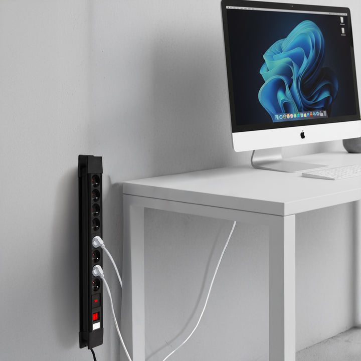 Bandă de alimentare 8 prize întrerupător iluminat protecție pentru copii