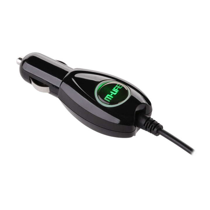 Incărcător auto M-Life MicroUSB 800mAh, cablu spiralat, negru