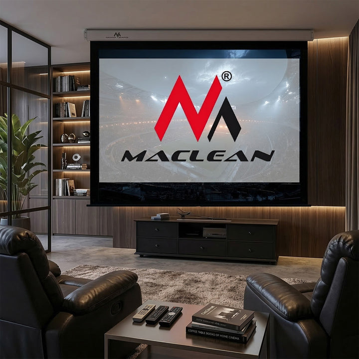 Ecran de proiecție Maclean, electric, pentru perete sau tavan, 100'', 200x150, 4:3, MC-592