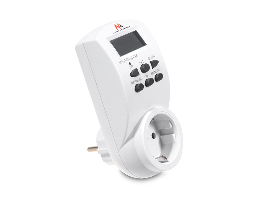Cronometru digital Maclean, f. aleatoriu, cronometru, 10 prog., max 156 programe, priză germană, 3600W, MCE05G