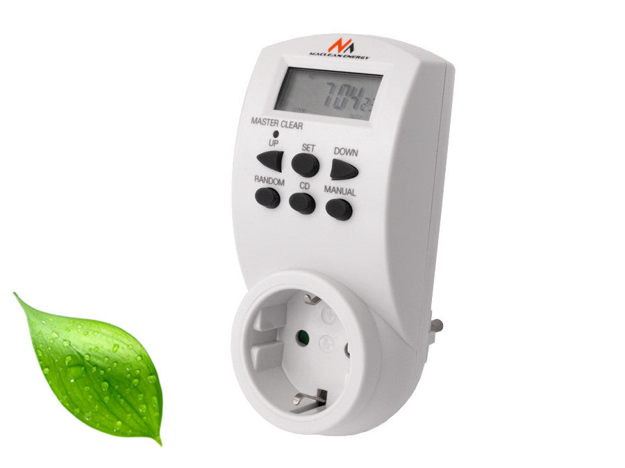 Cronometru digital Maclean, f. aleatoriu, cronometru, 10 prog., max 156 programe, priză germană, 3600W, MCE05G