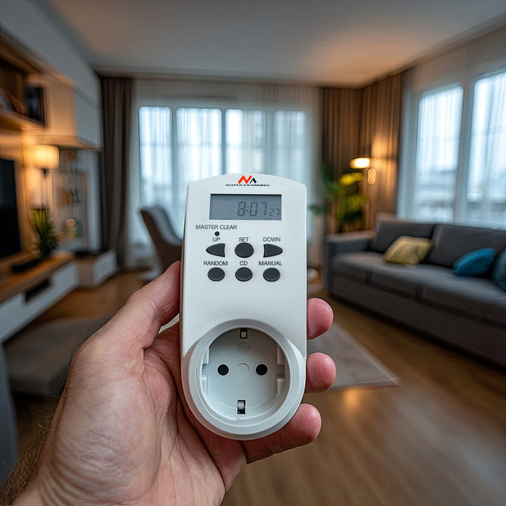 Cronometru digital Maclean, f. aleatoriu, cronometru, 10 prog., max 156 programe, priză germană, 3600W, MCE05G