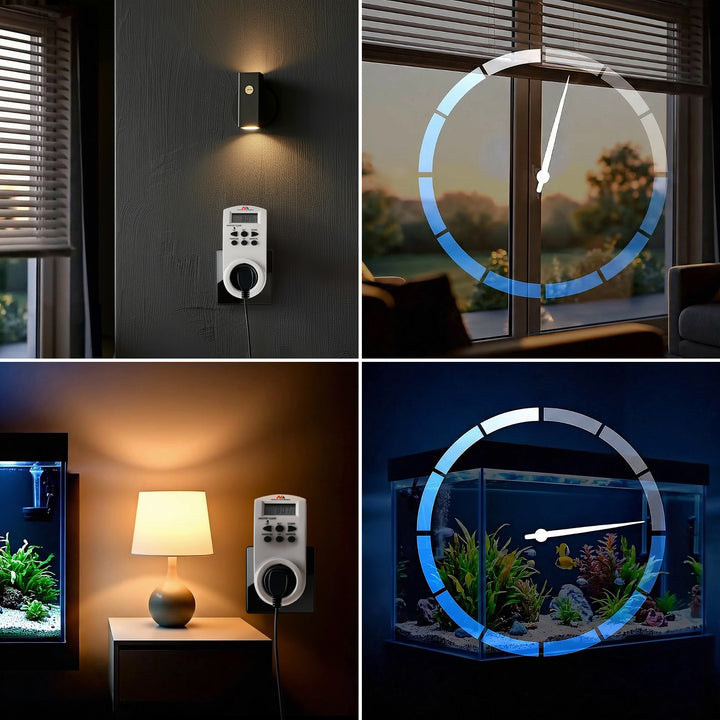 Cronometru digital Maclean, f. aleatoriu, cronometru, 10 prog., max 156 programe, priză germană, 3600W, MCE05G