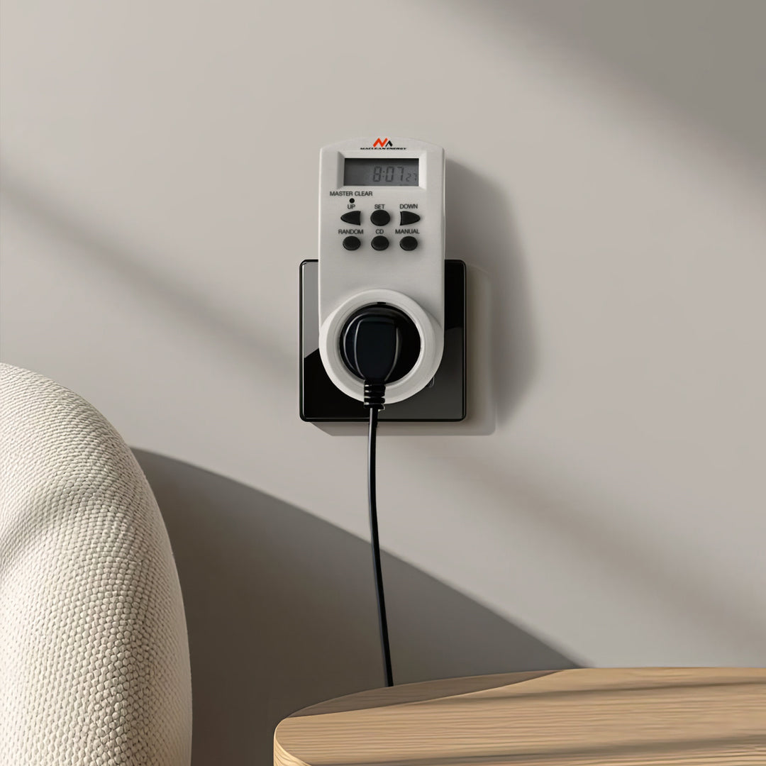 Cronometru digital Maclean, f. aleatoriu, cronometru, 10 prog., max 156 programe, priză germană, 3600W, MCE05G