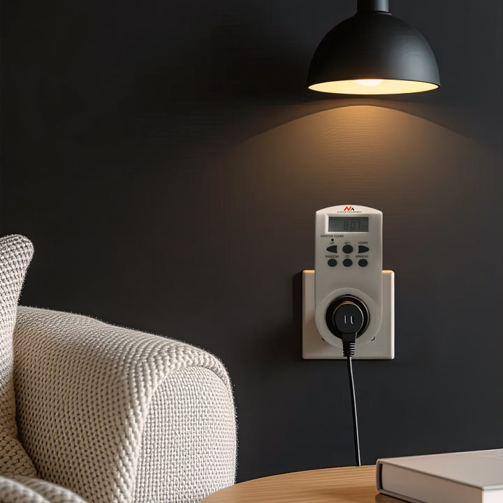 Cronometru digital Maclean, f. aleatoriu, cronometru, 10 prog., max 156 programe, priză germană, 3600W, MCE05G