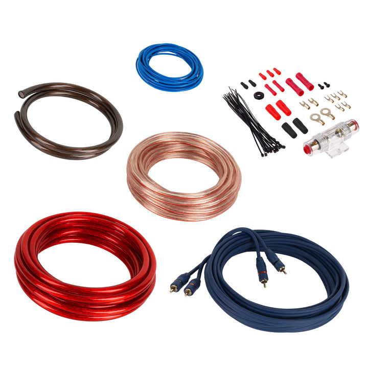 Set de cabluri pentru amplificator + accesorii de montaj Kruger&Matz KM0011