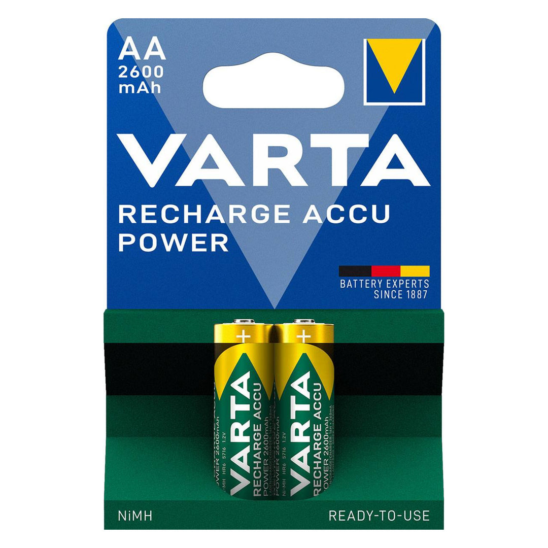 2 baterii R-06 R06 AA 1,2 V 2600 mAh Varta Recharge Accu Power