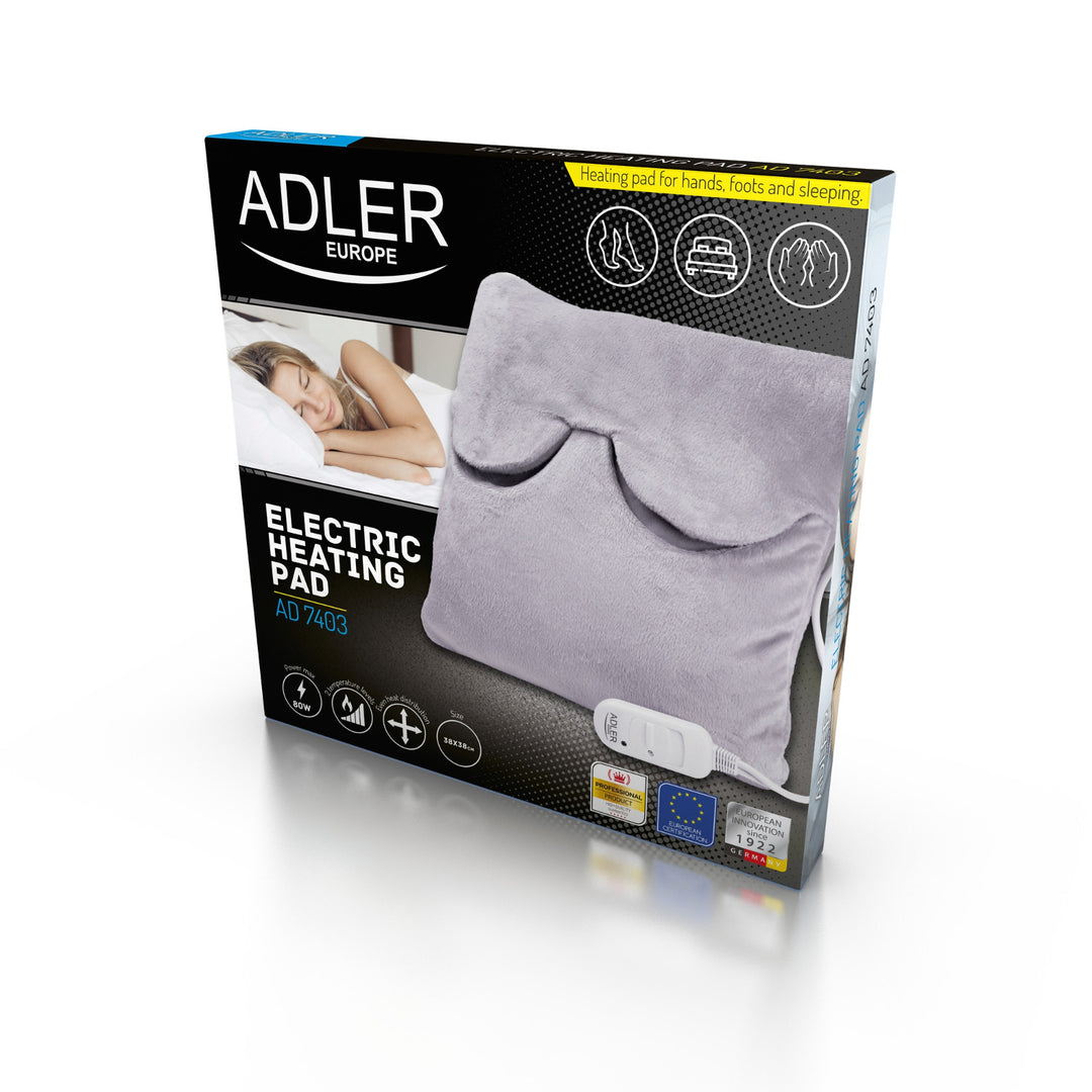 Pernă electrică cu control al temperaturii AD7403 Adler gri