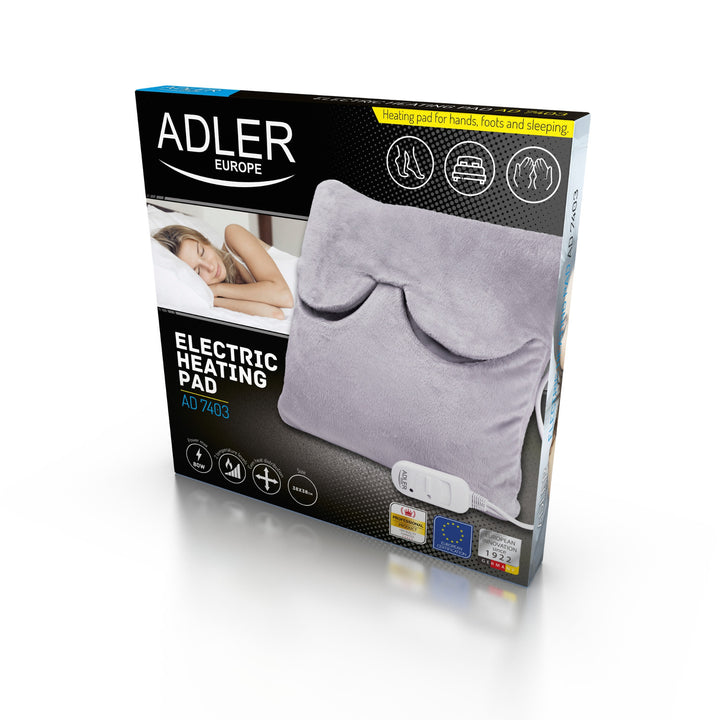 Pernă electrică cu control al temperaturii AD7403 Adler gri