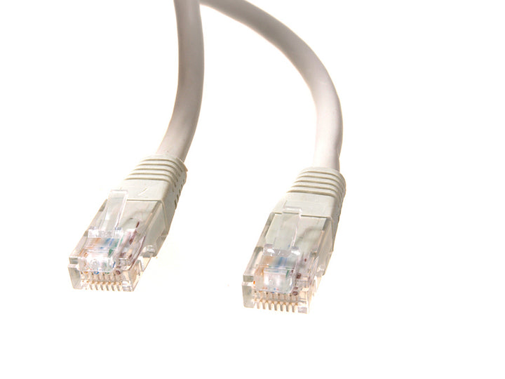 Cablu de rețea UTP LAN CAT6, cu terminație cu fișe RJ45, gri - 2m