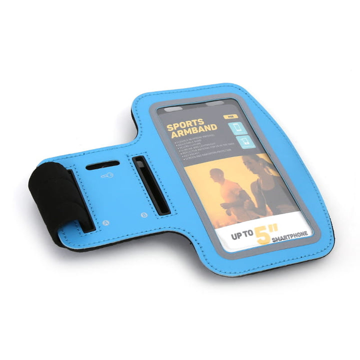 Husă pentru smartphone 5'' cu curea de umăr, albastru Platinet 42054