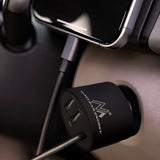 Încărcător auto Maclean, spirală Lightning, 2xUSB, 5.2A, 1.8m, MCE76