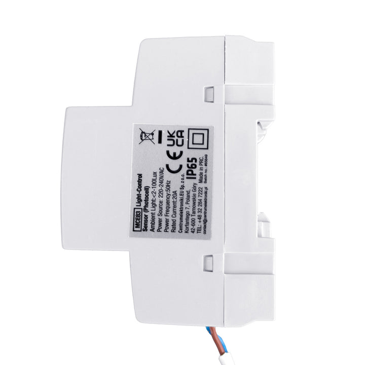 Întrerupător de amurg Maclean, șină DIN, cu sondă externă, 220-240V/AC, 50Hz, 20A, MCE83