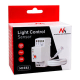 Întrerupător de amurg Maclean, șină DIN, cu sondă externă, 220-240V/AC, 50Hz, 20A, MCE83