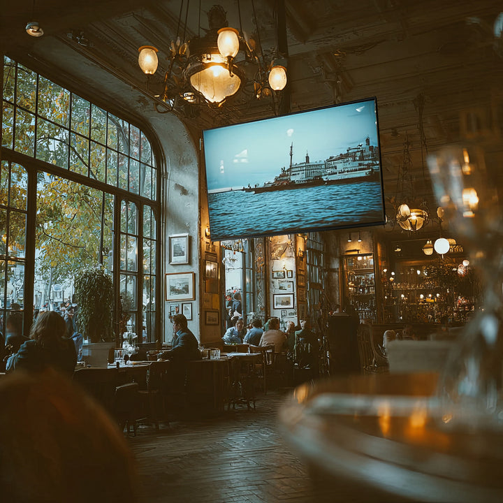 Maclean MC-803 Suport universal pentru televizor universal pentru montare pe tavan LCD OLED QLED Plasma 23'' - 100" 50kg VESA