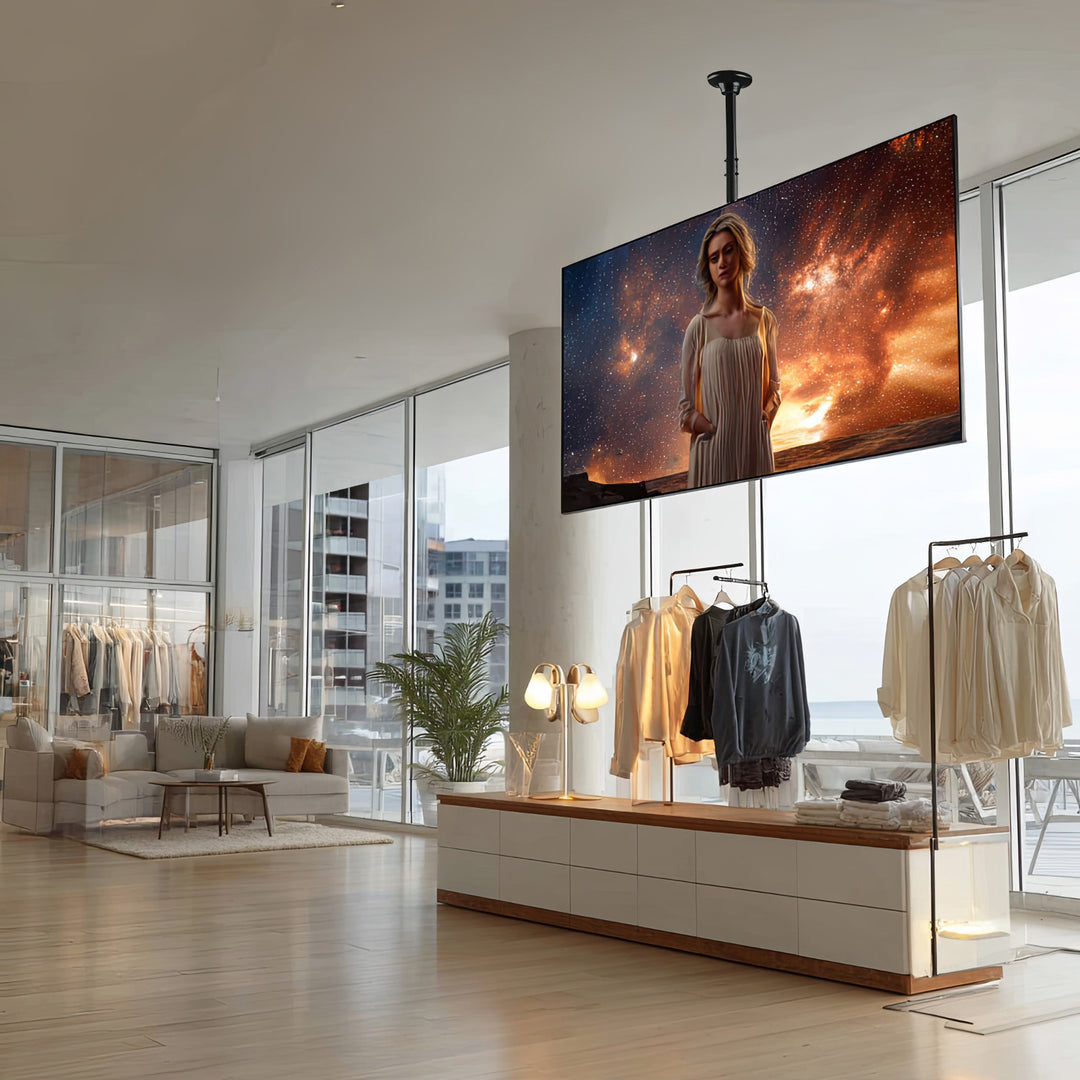 Maclean MC-803 Suport universal pentru televizor universal pentru montare pe tavan LCD OLED QLED Plasma 23'' - 100" 50kg VESA