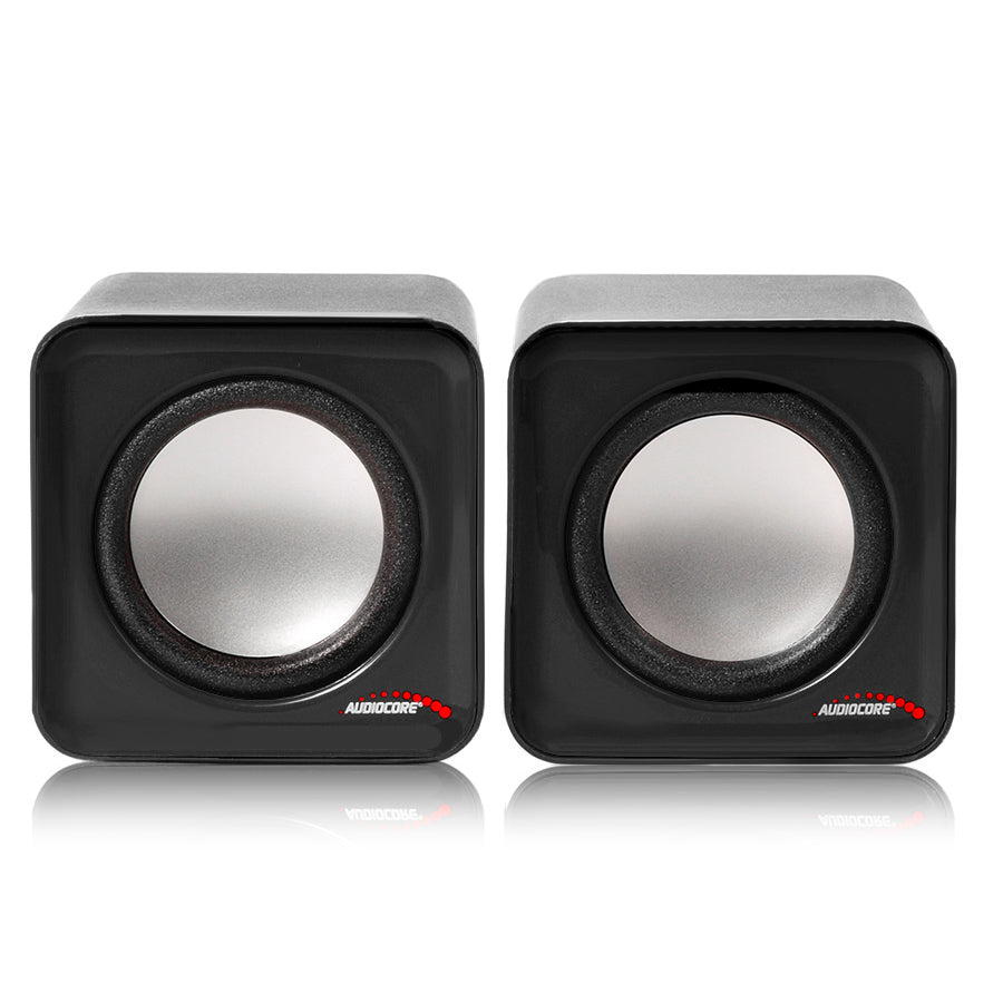 Difuzoare de calculator Audiocore AC870 B de 6W USB Silver&Black Audiocore AC870 B
