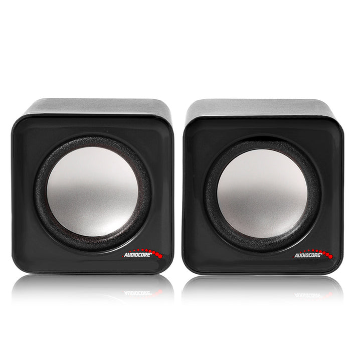 Difuzoare de calculator Audiocore AC870 B de 6W USB Silver&Black Audiocore AC870 B
