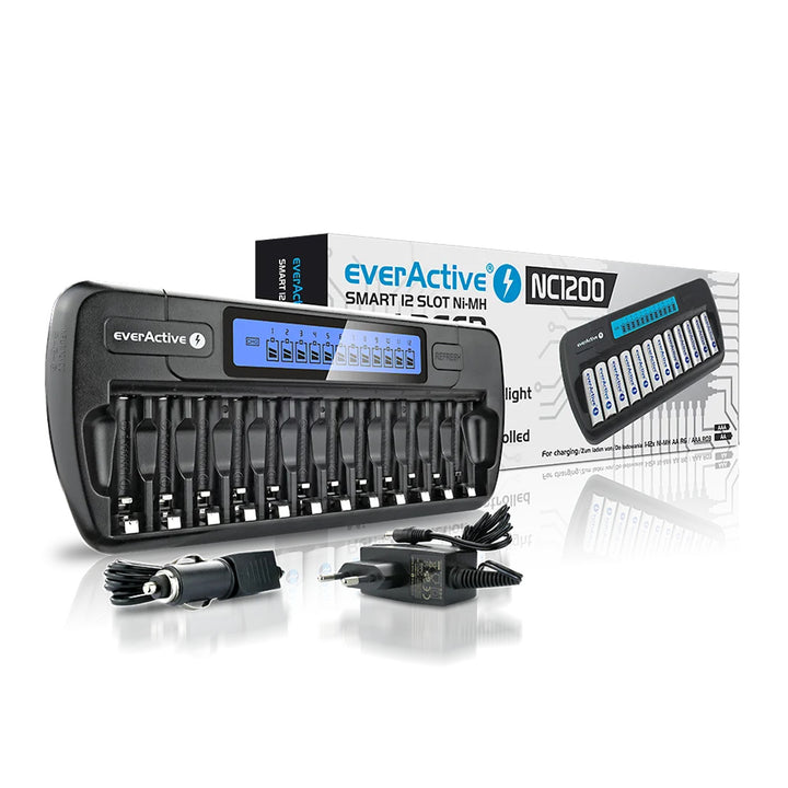 Încărcător de baterii NC1200 AA AAA R03 R06 everActive
