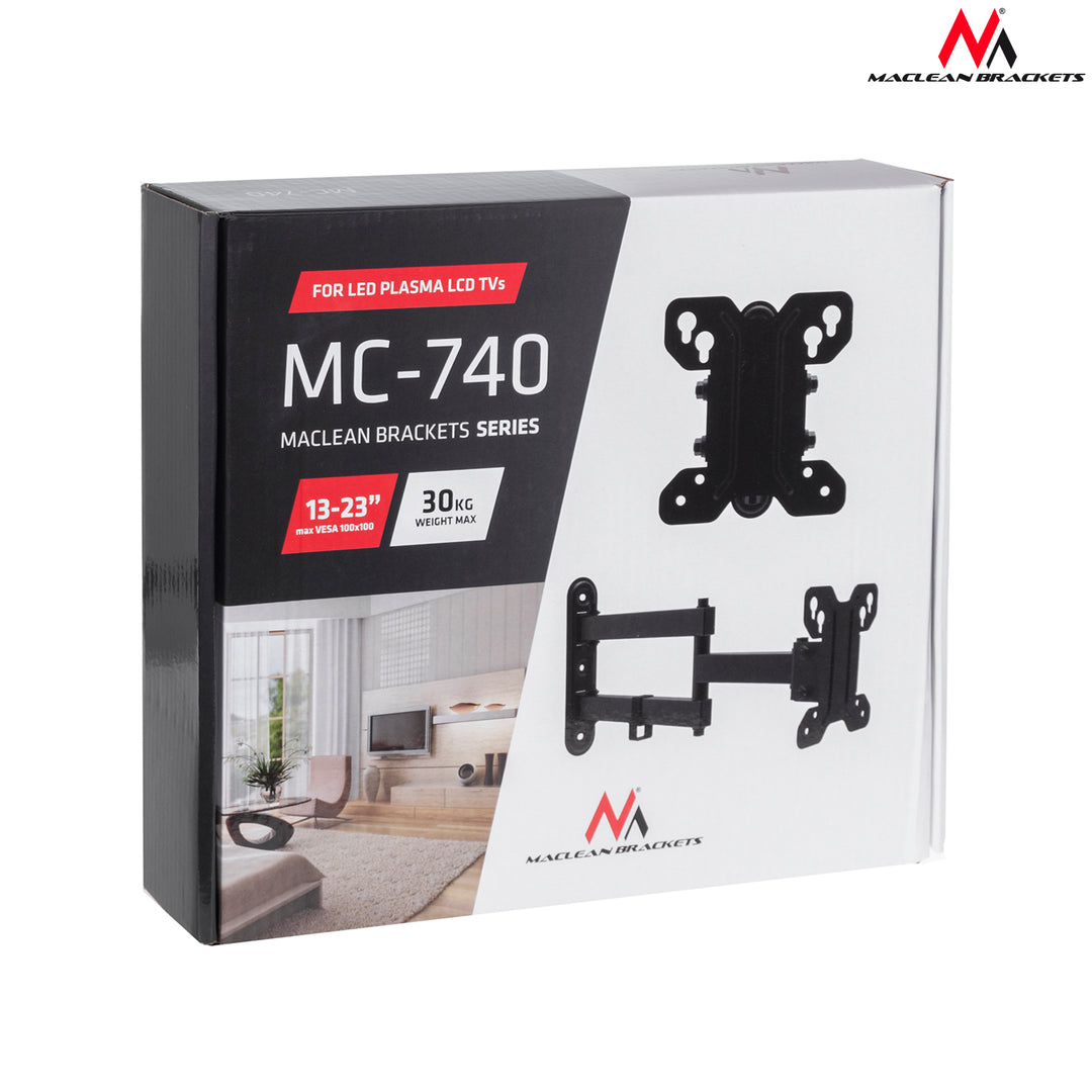 Suport TV Maclean, max VESA 100x100, 13-32", 30kg, MC-740