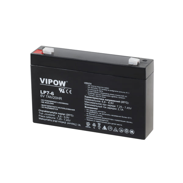 Baterie gel Vipow fără întreținere 6V 7Ah pentru UPS