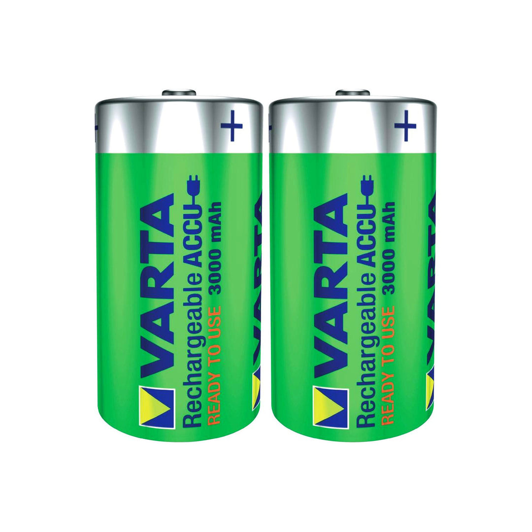 Set 2 baterii Varta Ready2Use R14 C 3000 mAh, reîncărcabile, capacitate 3000 mAh
