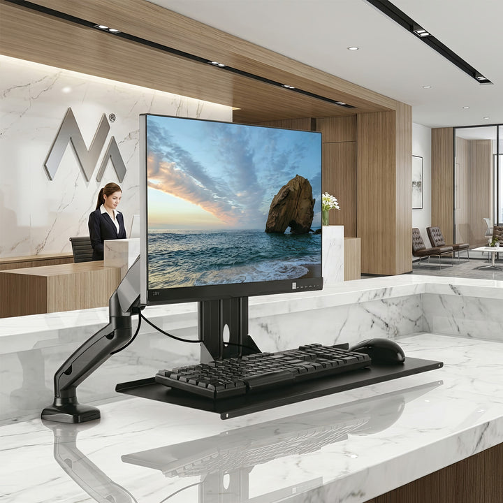 Suport tastatura Maclean MC-756 VESA 75x75, 100x100 - aditional fata de suporturile monitorului