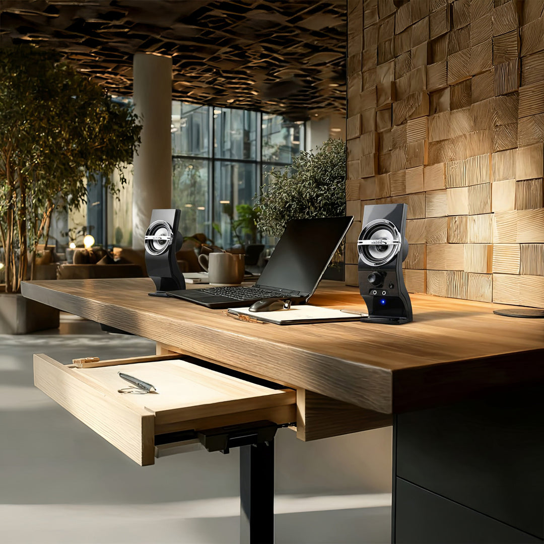 Difuzoare de calculator Audiocore de 6W, USB, negru, AC805