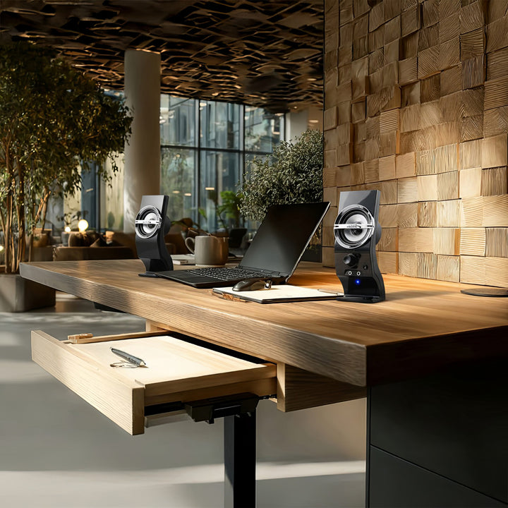 Difuzoare de calculator Audiocore de 6W, USB, negru, AC805